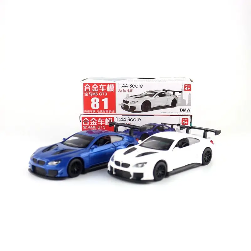 

Diecast Metal Toy Model/1:44 Scale M6 GT3 Racing Car/Pull Back/Educational Collection/Doors Openable/Gift For Children