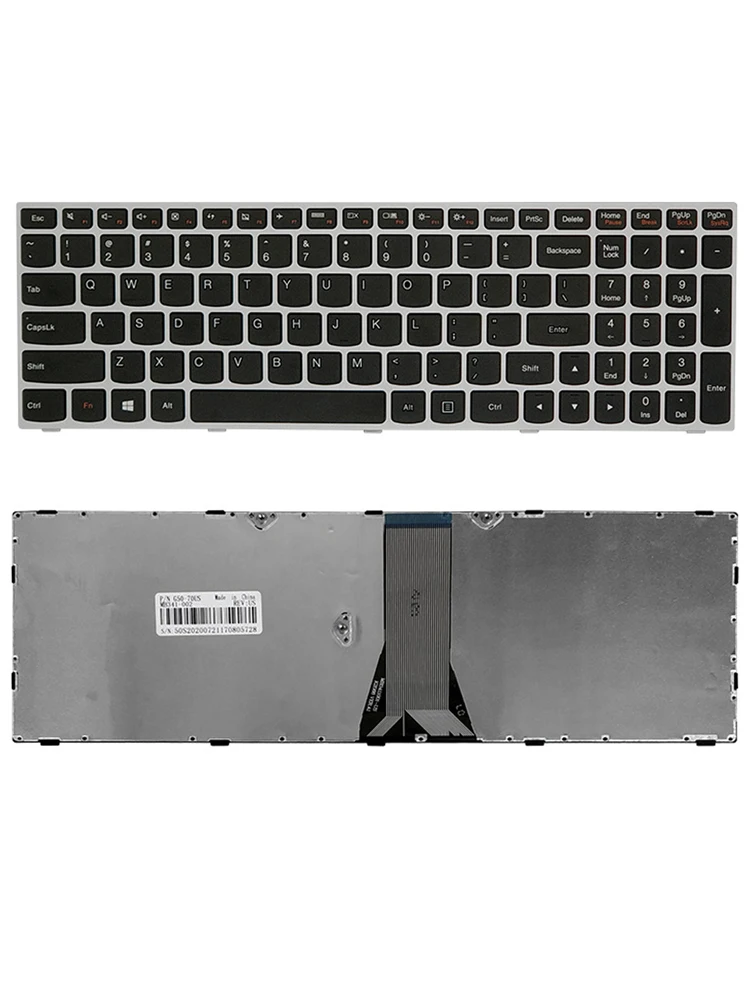 

New For Lenovo IdeaPad G50-70 G50 45 G50-70AT Z50 Z50-75 B50 B50-30 B50-70m G50-45-AEI US silver frame keyboard