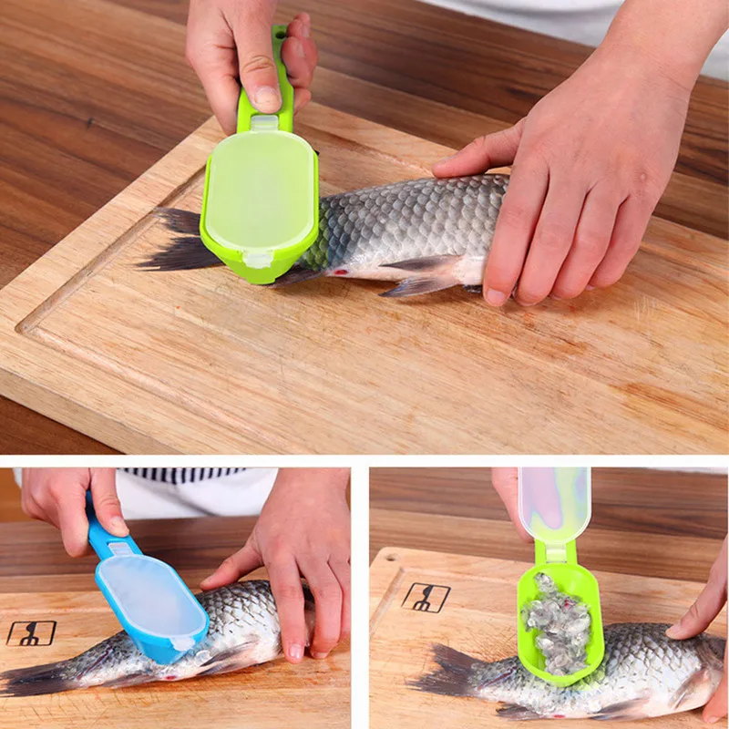 

Новый практичный скребок для удаления рыбной чешуи кухонный инструмент очиститель 1 шт. инструмент для чистки рыбы крышка кухонные аксессу...