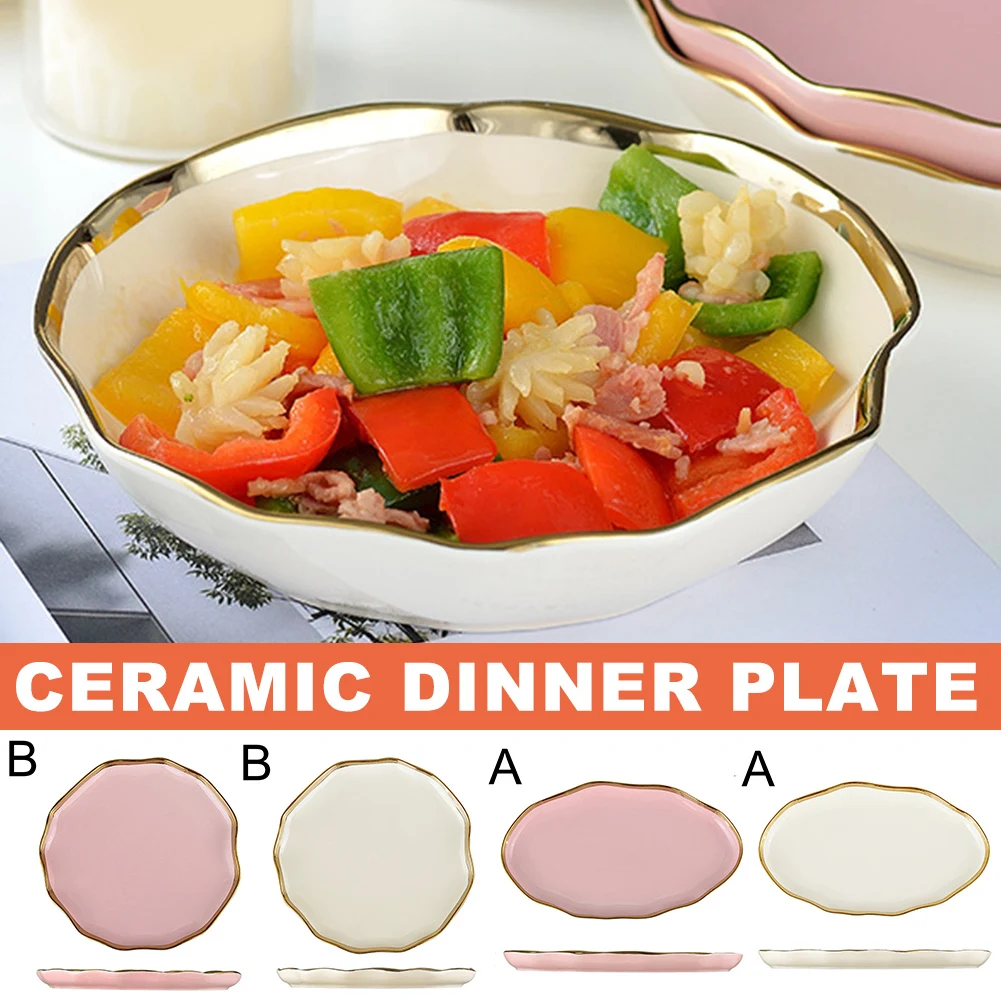 

Economical Nordic Phnom Penh Ceramic Household Tableware Plate Dinner Plate Western Plate Fruit Plate Shallow Dishes ds99