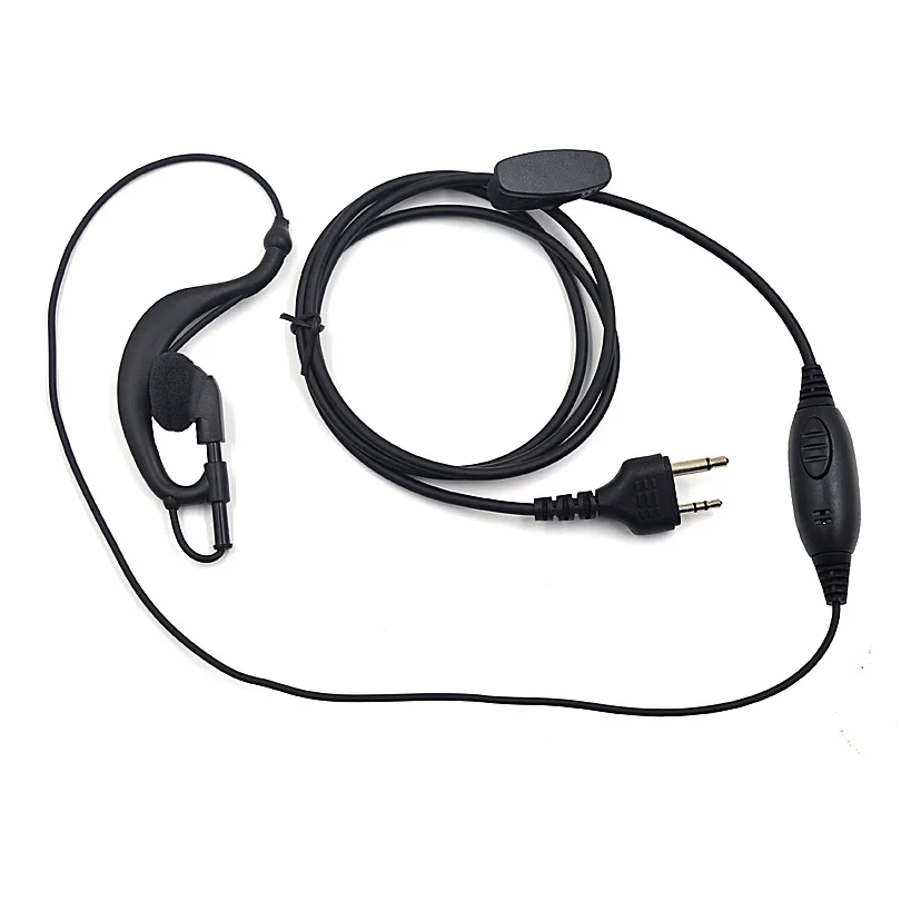 XQF 2-контактный ушной крючок гарнитура микрофон PTT для рации Midland GXT650 GXT550 G5 G7 G9 GXT1000