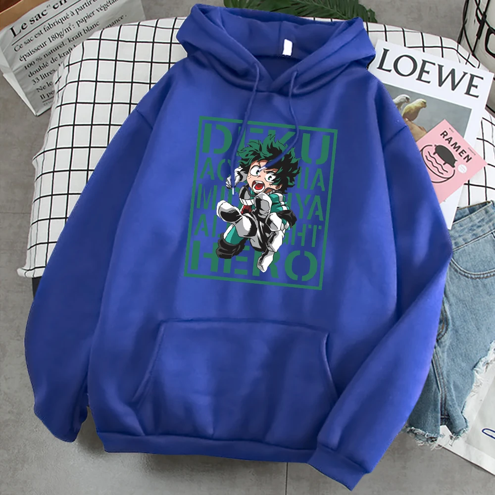 

Толстовка мужская с капюшоном и принтом «Моя геройская Академия»