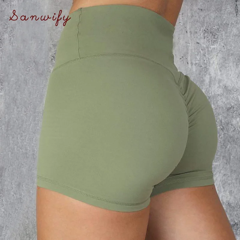 

Sports Yoga Shorts Ladies Fitness Clothes Fitness Sportswear Tight High Waist Shorts Leggings Suitable For Squat Sportswear