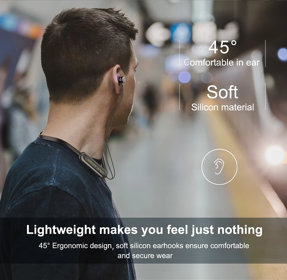 OVLENG S19 беспроводные Bluetooth наушники спортивные шейные наушники с микрофоном в качестве MP3 плеера Walkman Handsfree для умных устройств