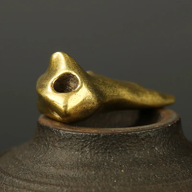 Латунный винтажный кулон в виде черепа и лица для ожерелья медный Забавный