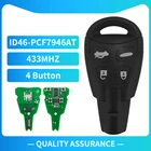 XNRKEY дистанционный ключ с 4 кнопками ID46PCF7946AT чип 433 МГц дистанционный ключ для автомобильного ключа Saab