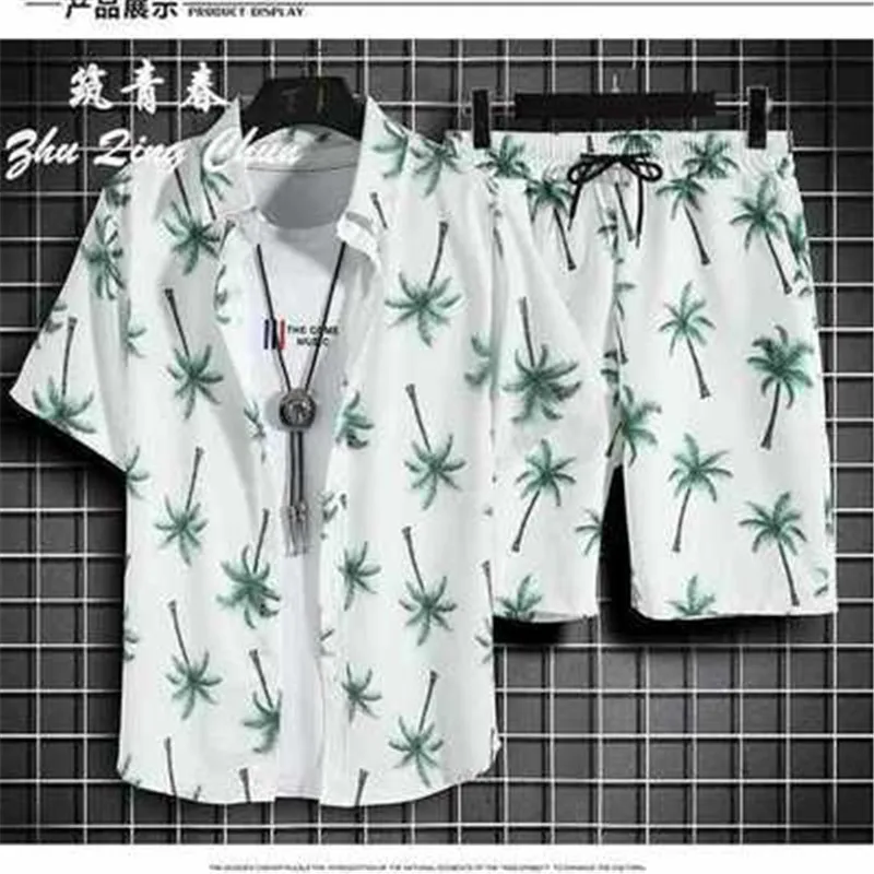

New men's and women's suits, beach suits, quick-drying loose couples for men and women, five-point plus size pants, couple sport