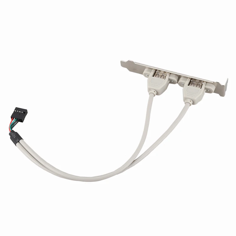 Расширение 2 порта концентратор USB 0 до 9 Pin Заголовок материнская плата панель