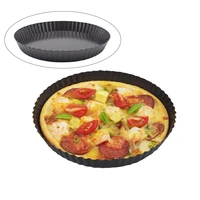 hpdear non stick pizza pan pizza pan tart pans with removable bottom carbon steel pizza pans