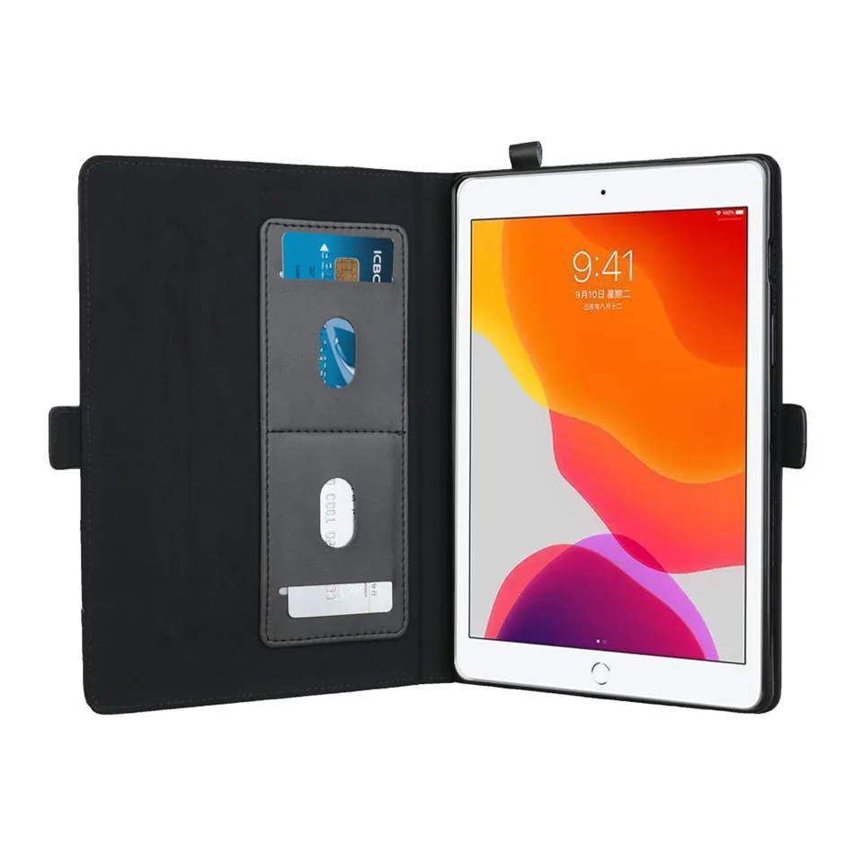 Для iPad 10,2 чехол 7th A2198 A2200 A2232 бумажник многофункциональный регулировки Стенд Кожаный Чехол Съемный слот для карт чехлы-флип+ подарок