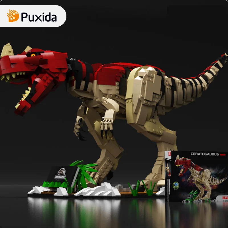 

Toy Dinosaur All Puzzle Assembly Toys For Child Above 6 and Audiophiles Enthusiasts Building Blocks Jurassic Dinosaur Animal