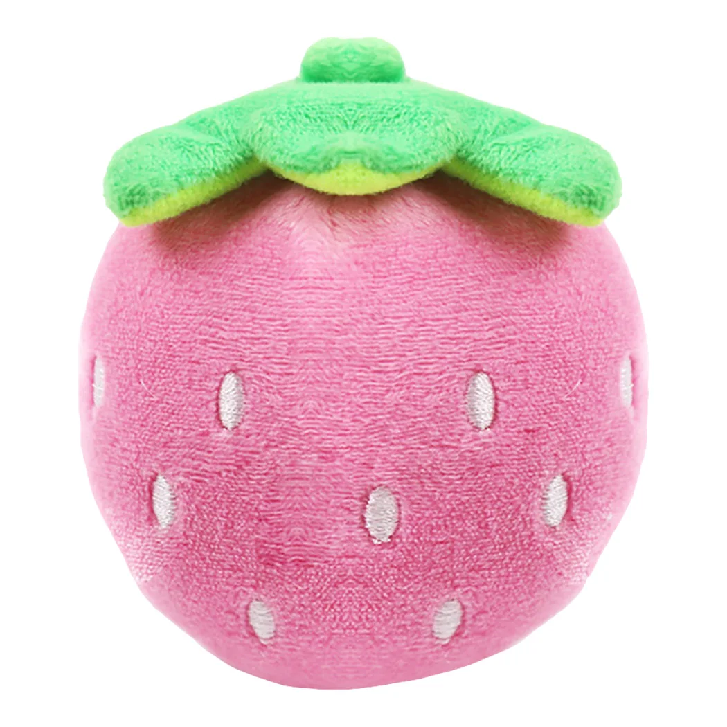 

1pc Pet Toy Creative Cartoon Interactive Fruit Cartoon Animal Plush Vocal Pet Chew Toy Pet Squeaky Toy For Dog Cat Dog Supplies