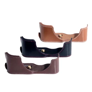 Camera Case Bag PU Leather Half Body Set Cover For Sony RX100 RX100 VII VI VA V IV III II 7 6 5 4 3 2 RX100M3 M4 M5 M6 M7