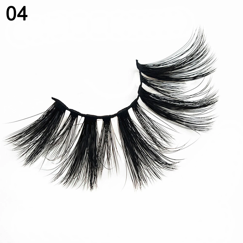 

25mm Fake Eyelashes Reusable Box Package Lashes For Making Eyes Charm Natural False Eyelashes Full Strip False Eyelashes