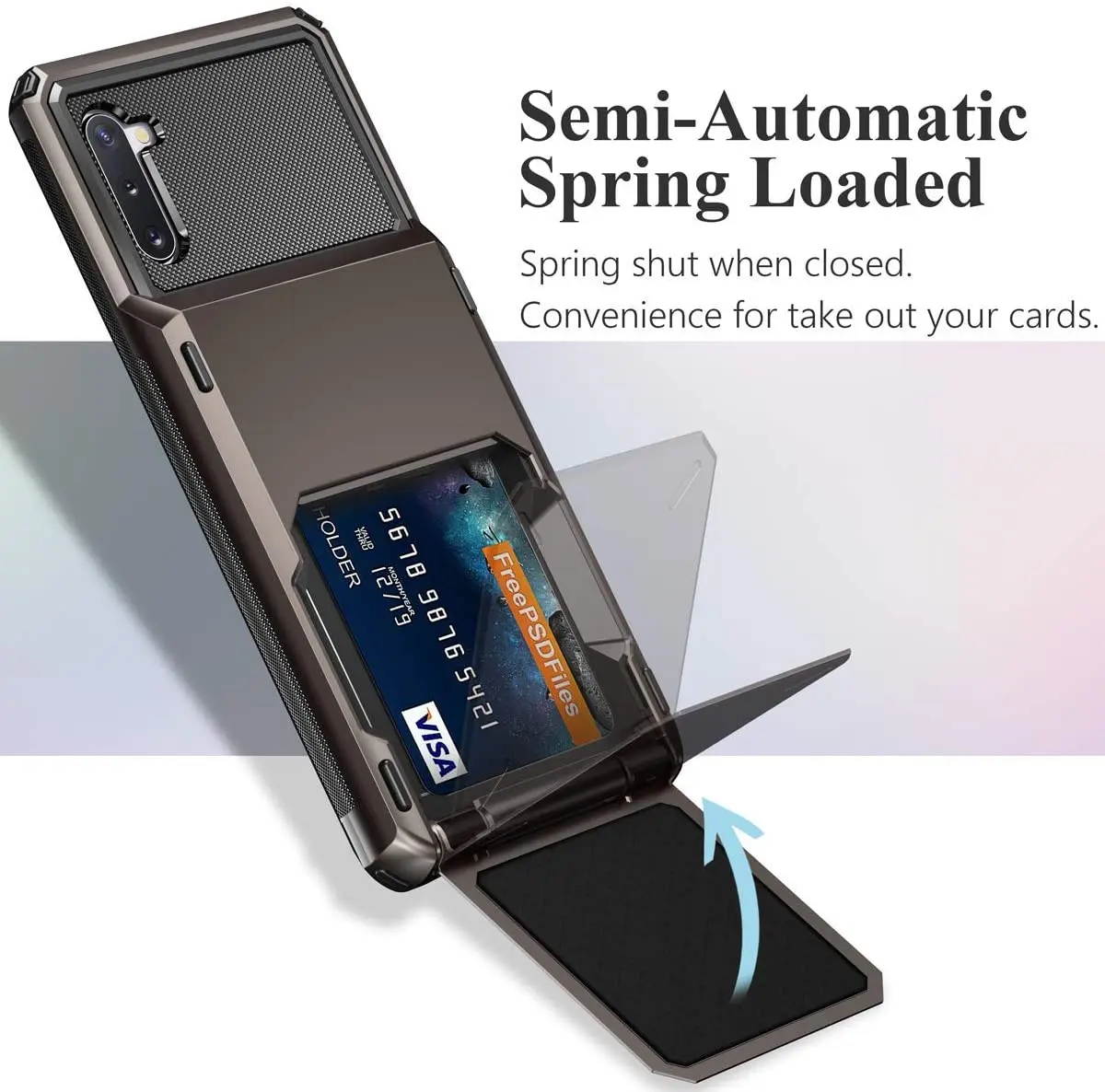 Armor Slide Wallet Card Slots Holder Case For Samsung Galaxy S21 S20 Ultra S20 FE Note 20 Ultra 9 10Pro S8S9 S10 Plus S10E Cover