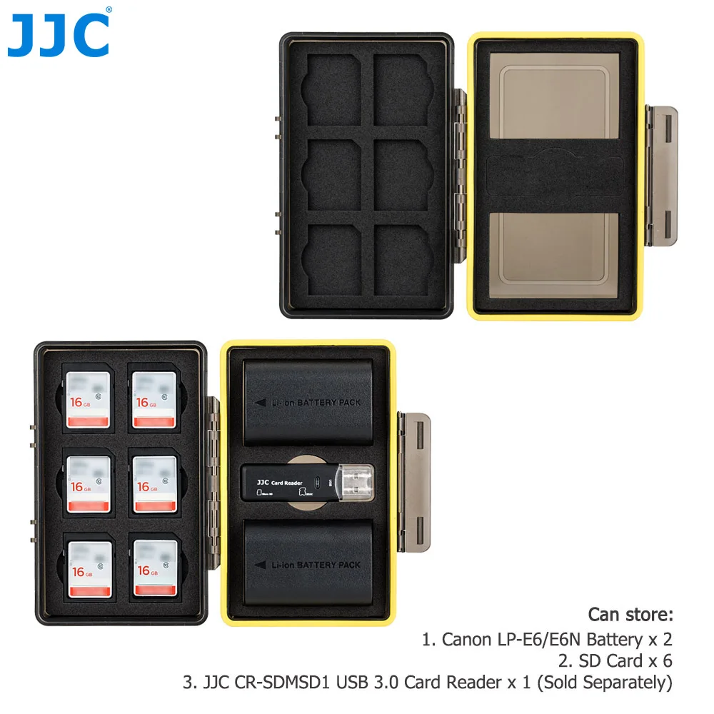 Аккумуляторная батарея JJC для SD SDHC SDXC MSD Micro MicroSD XQD CF карт AA DSLR| |