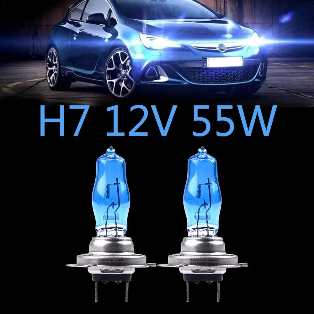 2 шт. высококачественные автомобильные фары HOD s H7 12 В 55 Вт кварцевые ультра-белые