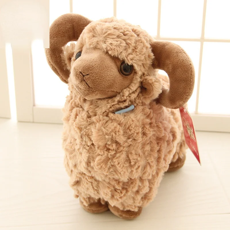 Goat Doll Plush Toy Grasping Machine Doll Birthday Gift New Year of The Goat Mascot Little Sheep goat пальто