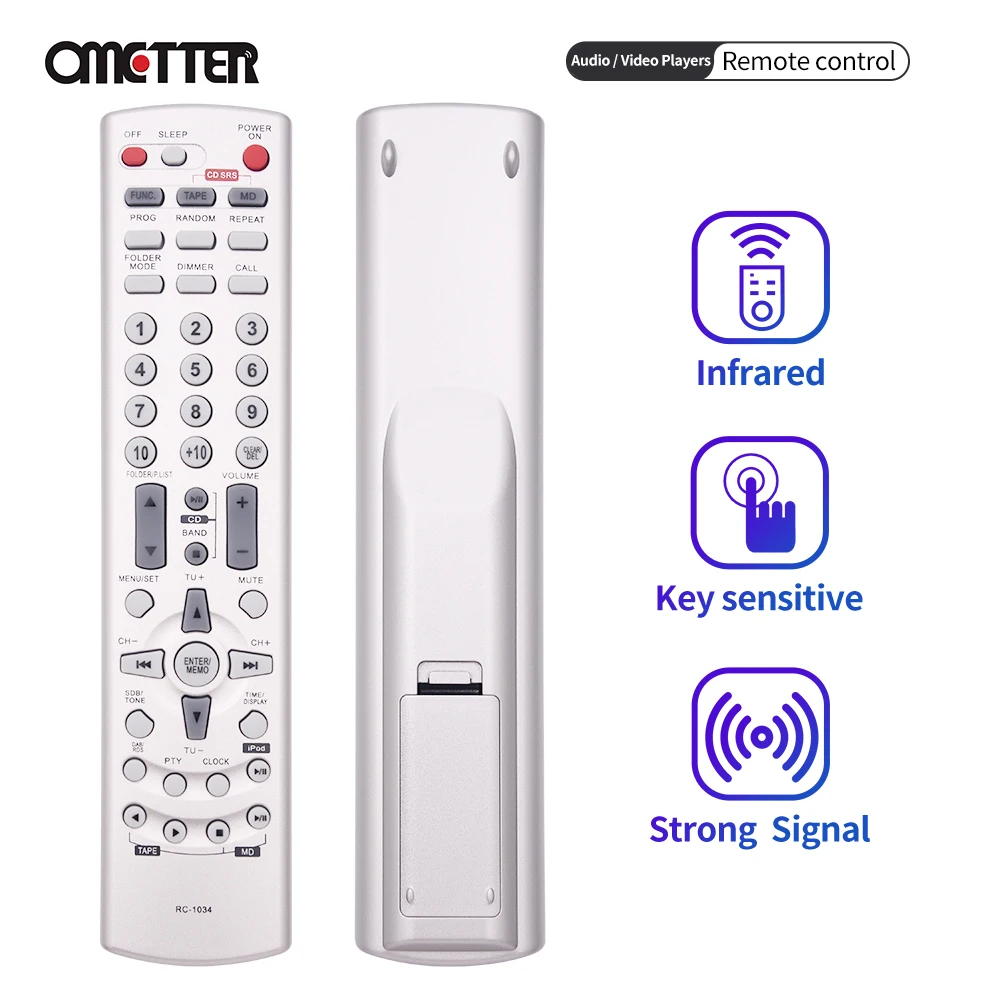 

For Denon AV Receiver Parts RC-1034 Remote Control RC1034 RCD-M33S RCD-CX1 Dra F102DAB RCD-M35DAB UD-M30 DRR-M30