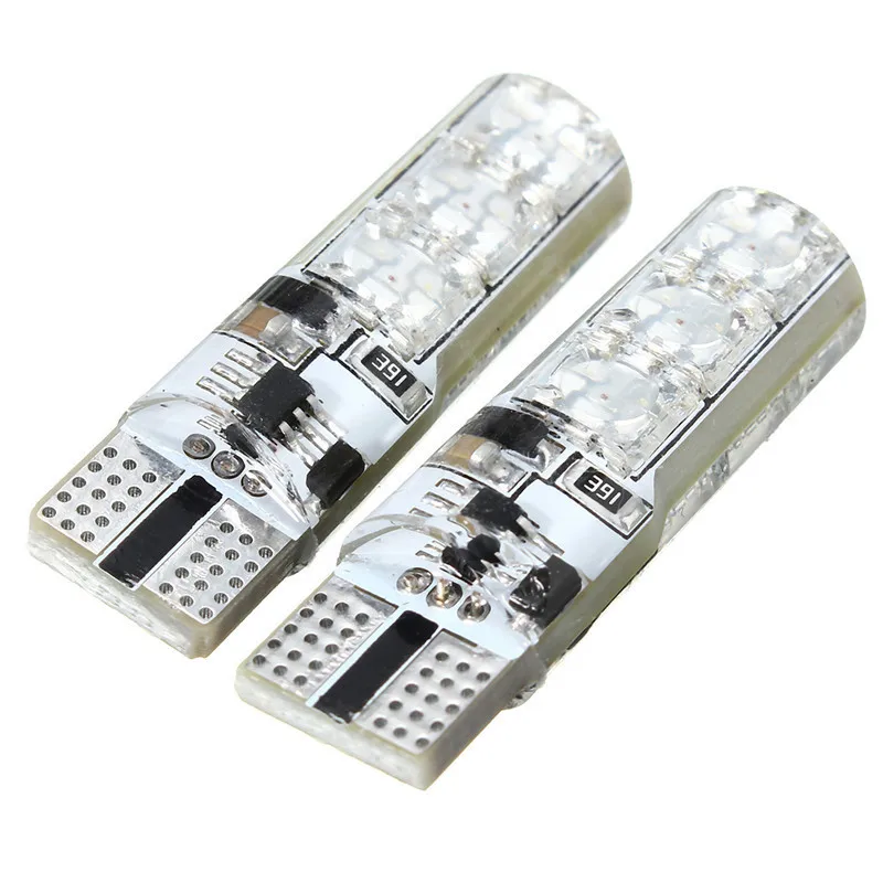 4pcs/lot RGB LED 12V 5050 SMD Signal Lamp Reading Wedge Light Interior Decorative Lights for Auto Remote Controller | Освещение