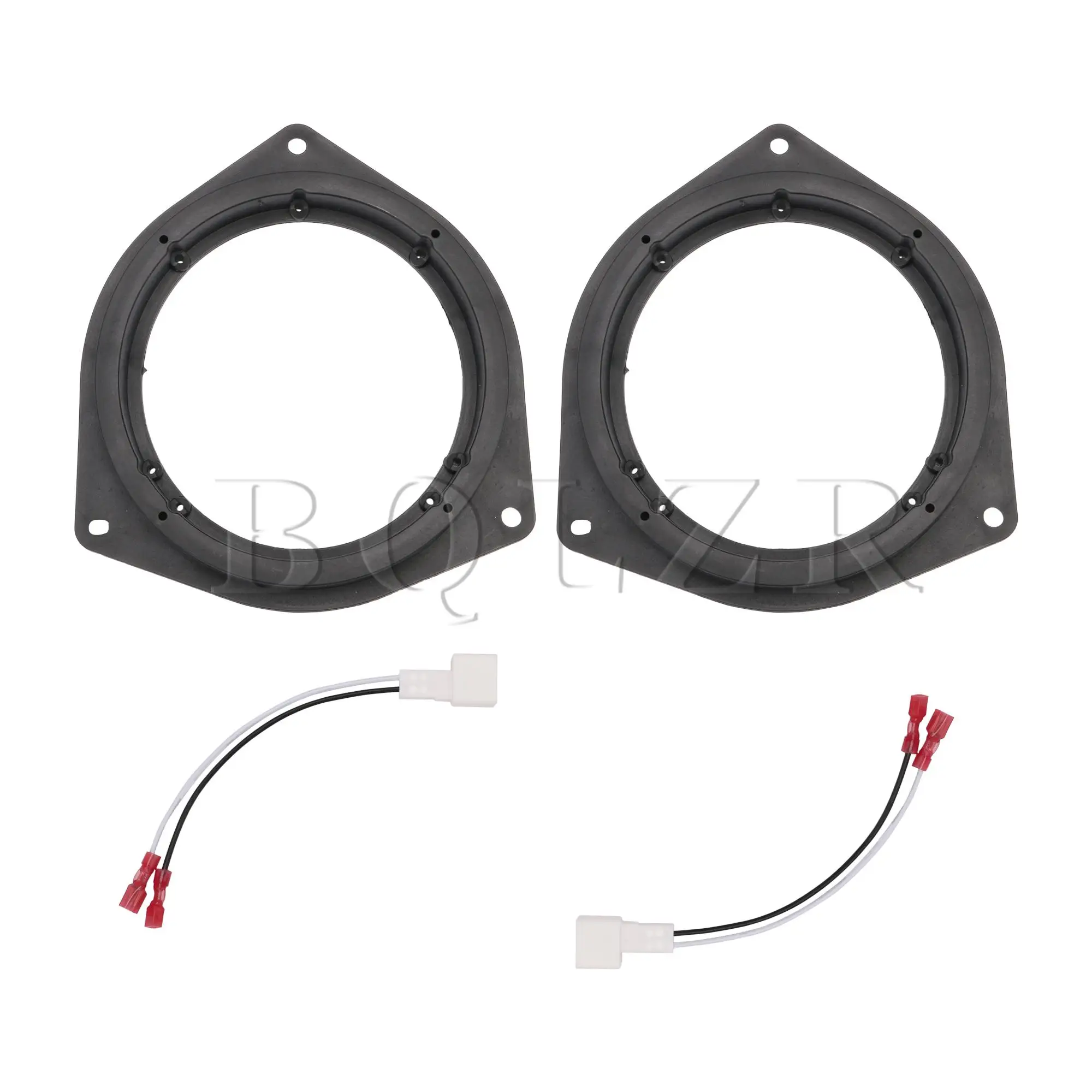 

BQLZR 2 Pair of 6.5inch Black Speaker Adapter Plates Mount Adapter for Car