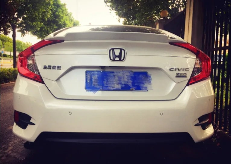 Для honda civic спойлер YR стиль для 2016 2019 задний Багажник крыло грунтовка черный белый
