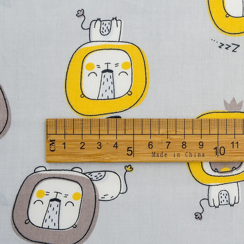 Cartoon lion cotton sewing fabric DIY handmade curtain pillowcase fabric.a pack of six | Дом и сад