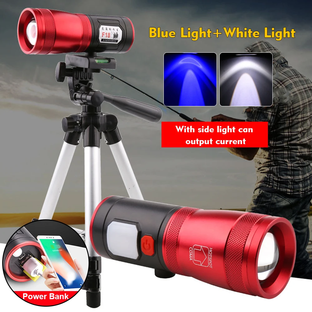 Светодиодный фонарик высокой мощности перезаряжаемый мощный яркий прожектор