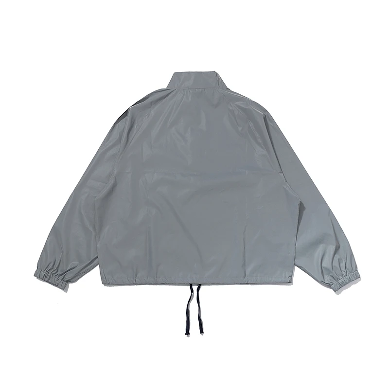 

FEAR OF GOD Essentials Double Line God Gray 3M Reflective Jacket Men's and Women's Jacket Trendy