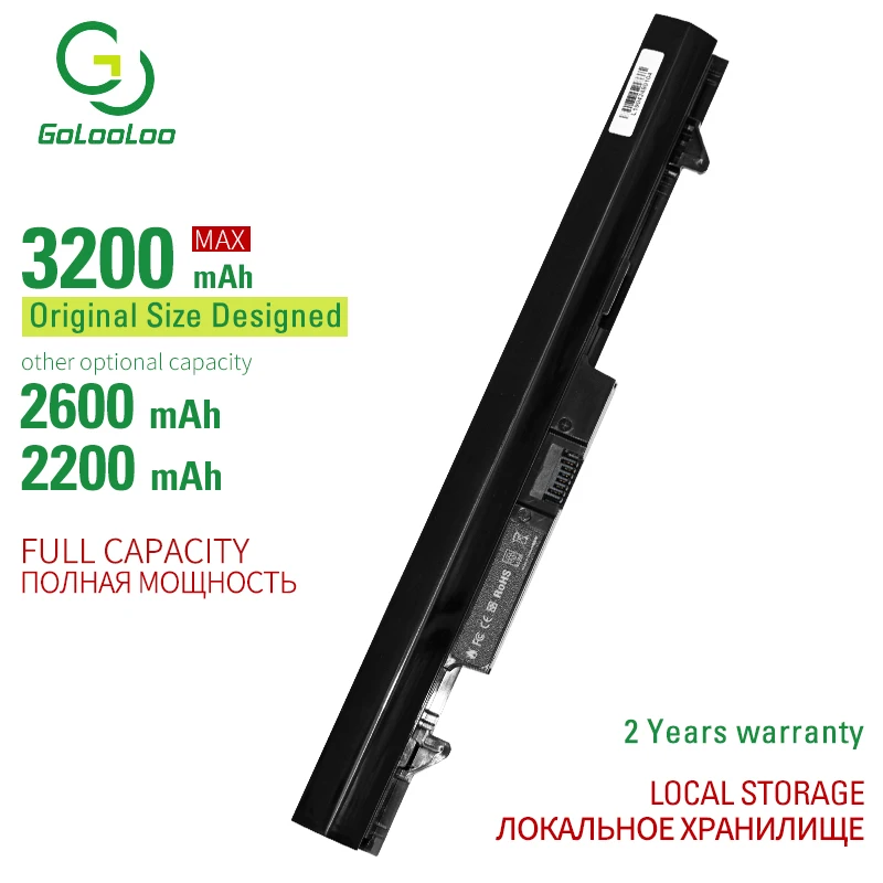 Golooloo 4 клетки Аккумулятор для ноутбука Hp ProBook 430 430G 430 G2 H6L28AA H6L28ET HSTNN-IB4L RA04