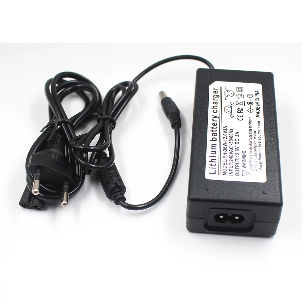 

12.6V 3A Intelligencer For 3 Series Li-ion Polymer Smart 18650 Battery Pack EU US