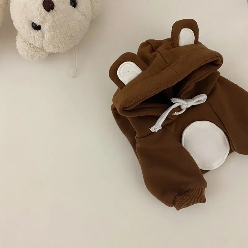 

Brown Pet Dog Clothes Winter Warm Dog Hoodie Cartoon Bear Outdoor Decoration Puppy Small Medium Dogs Teddy Chihuahua Bulldog
