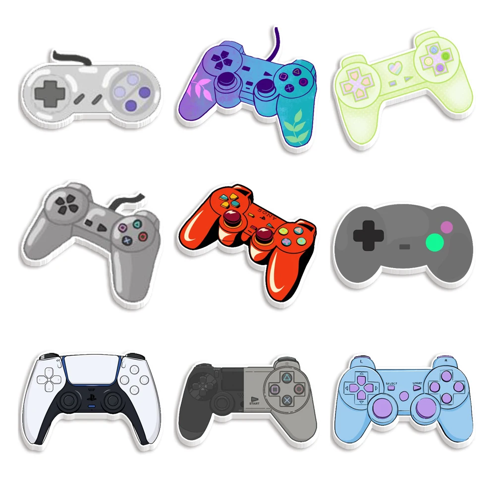 Игровой геймпад с дистанционным принтом плоские полимерные серьги сделай сам