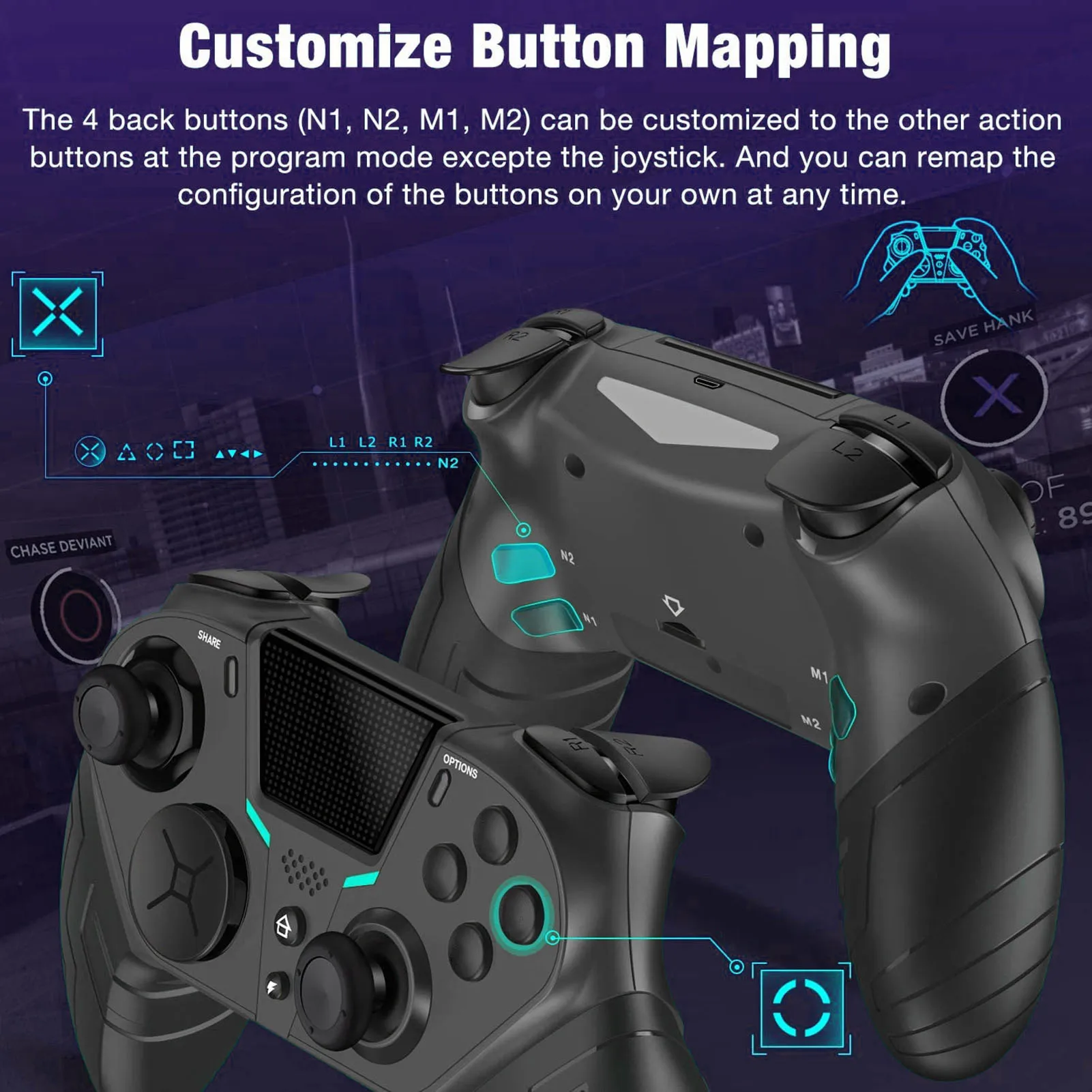 

New Bluetooth Gamepad For PS4 /Pro Console Wireless Gamepad Video Game Pad Joystick Controller Control For Sony PS4