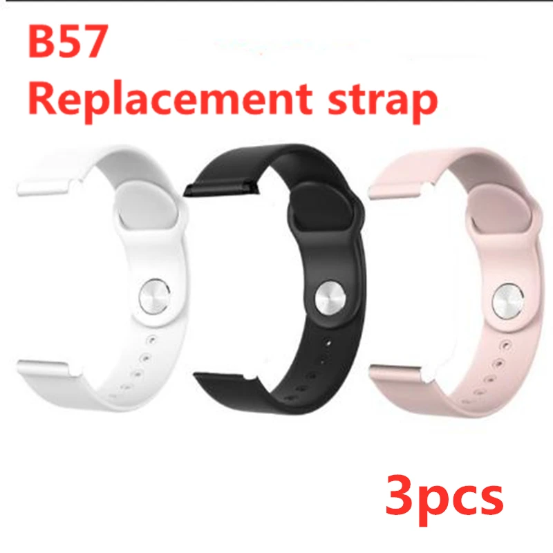 3pcs 3 colors B57 Смарт-часы для мужчин и женщин, трекер сердечного ритма, кровяное давление, hero band 3, смарт-браслет, спортивные Смарт-часы для Android, Apple, iOS - Цвет: 3pcs 3 colors