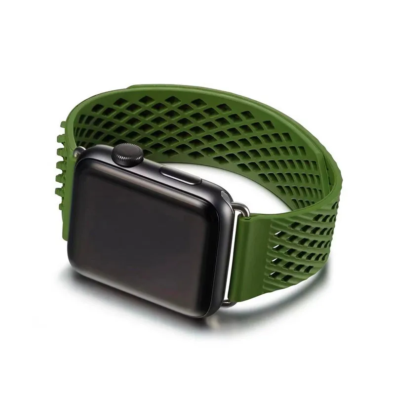 С застежкой и пряжкой Бесплатная петля ремешок для наручных часов Apple Watch 38/42 мм