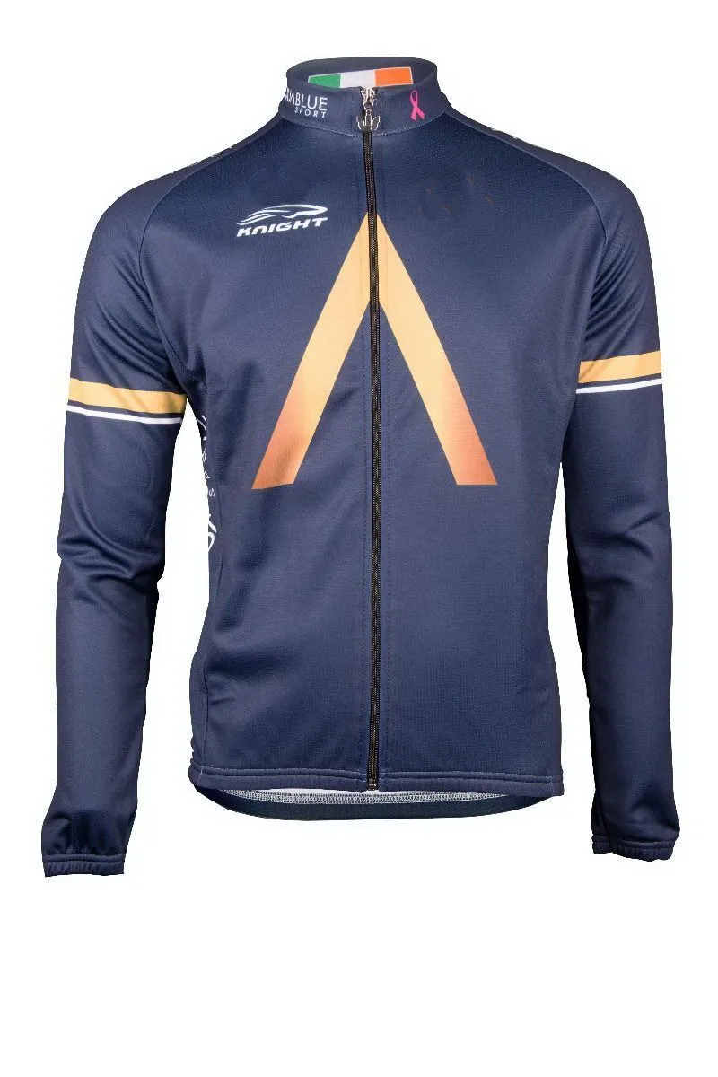 

Spring Summer Long Cycling Jerseys 2017 Aqua Blue Team Mtb Long Sleeve Men Bike Wear Cycling Clothing