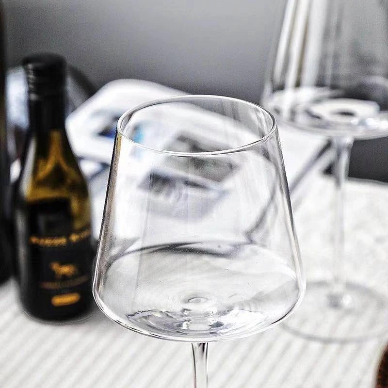 

2PCS/Large High-grade Crystal Glass Burgundy Wine Glass Big Belly Oversize Tall Glass Home Use