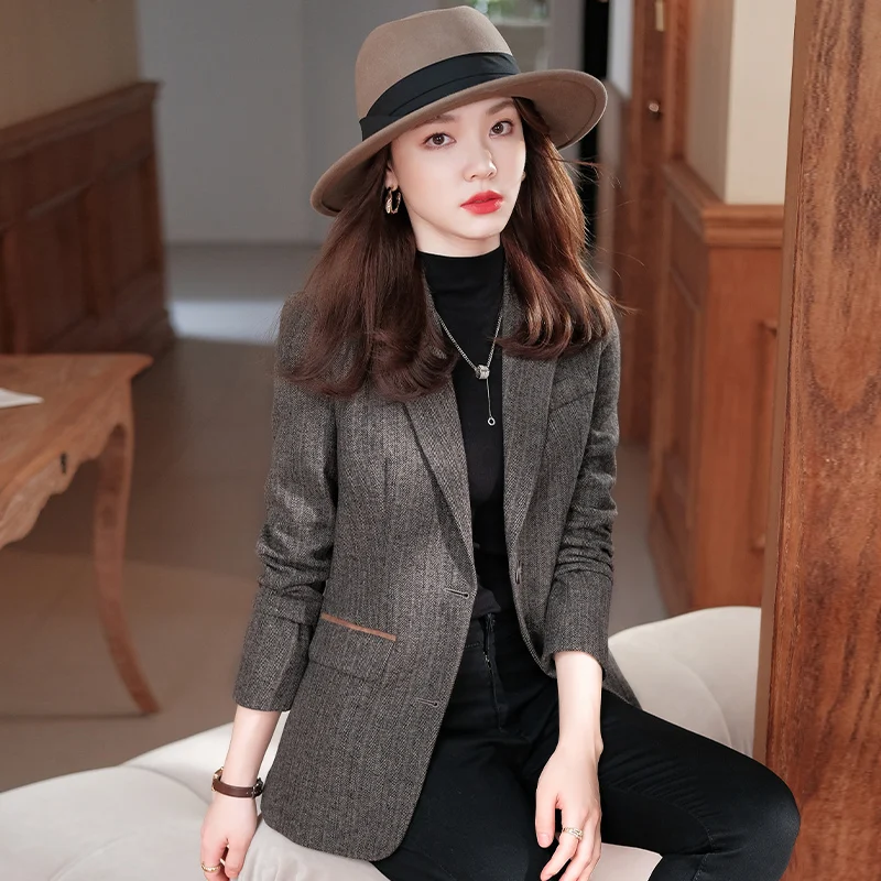 

Винтажная Женская куртка с длинным рукавом, Осень-зима 2021, плотное винно-красное пальто, Женское пальто, золотистая бархатная куртка, пальто в Корейском стиле