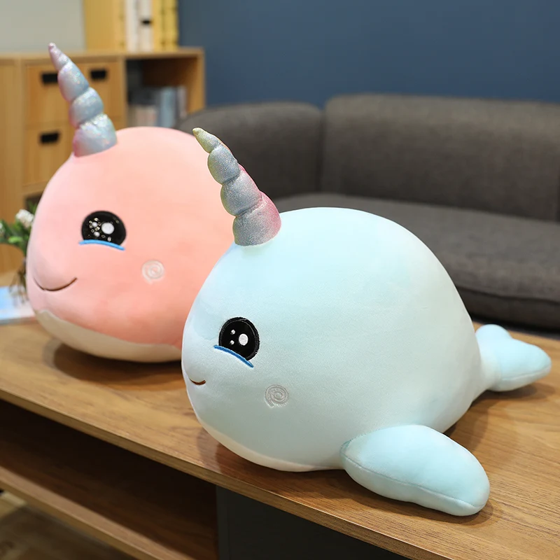 

Creative New Whale Plush Toy Kids Cartoon Doll Stuffed Animals Unicorn Whale Plush Pillow Soft High-end Gifts Girl Present