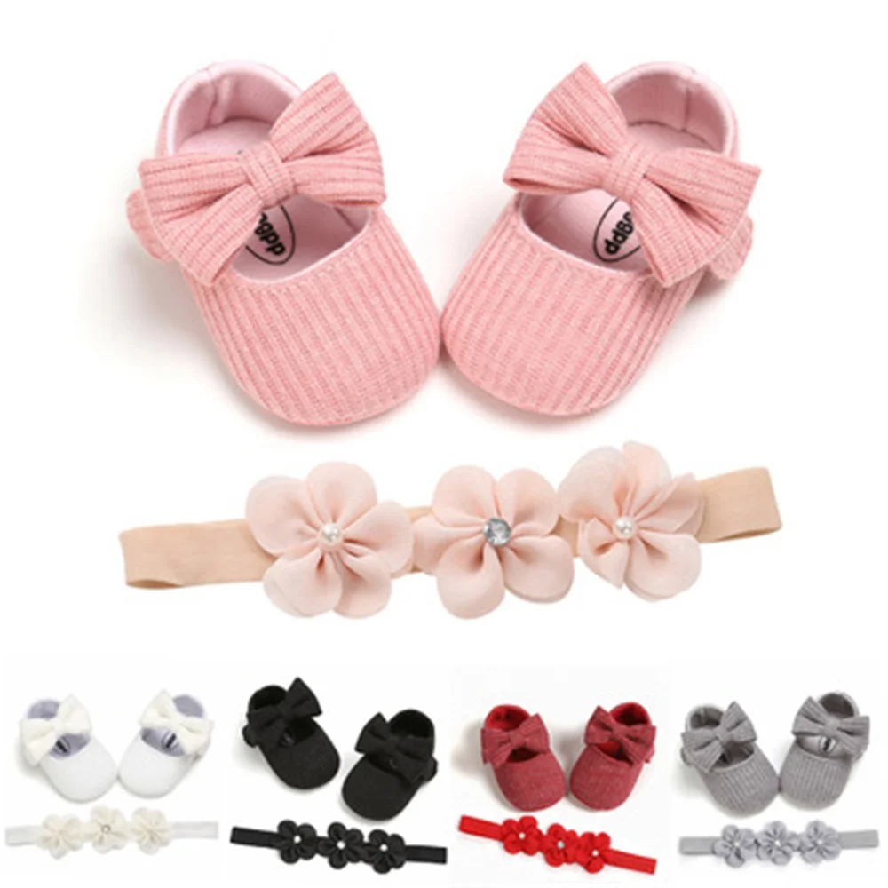 

Обувь для маленьких девочек, Весенняя дышащая обувь с цветами для первых шагов 0-18 месяцев, детская обувь для новорожденных, обувь для кроват...