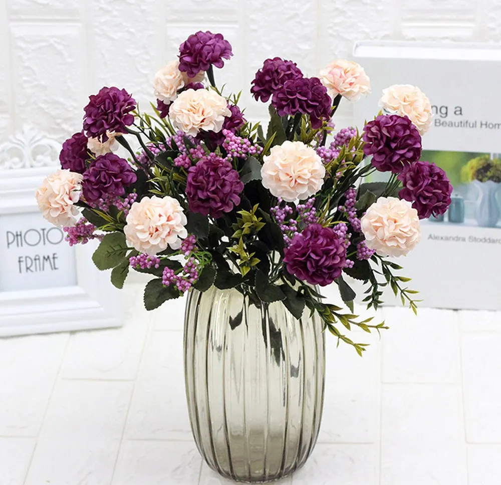 Искусственный цветок 34 см 7 головок картина маслом тюбик гортензии можно