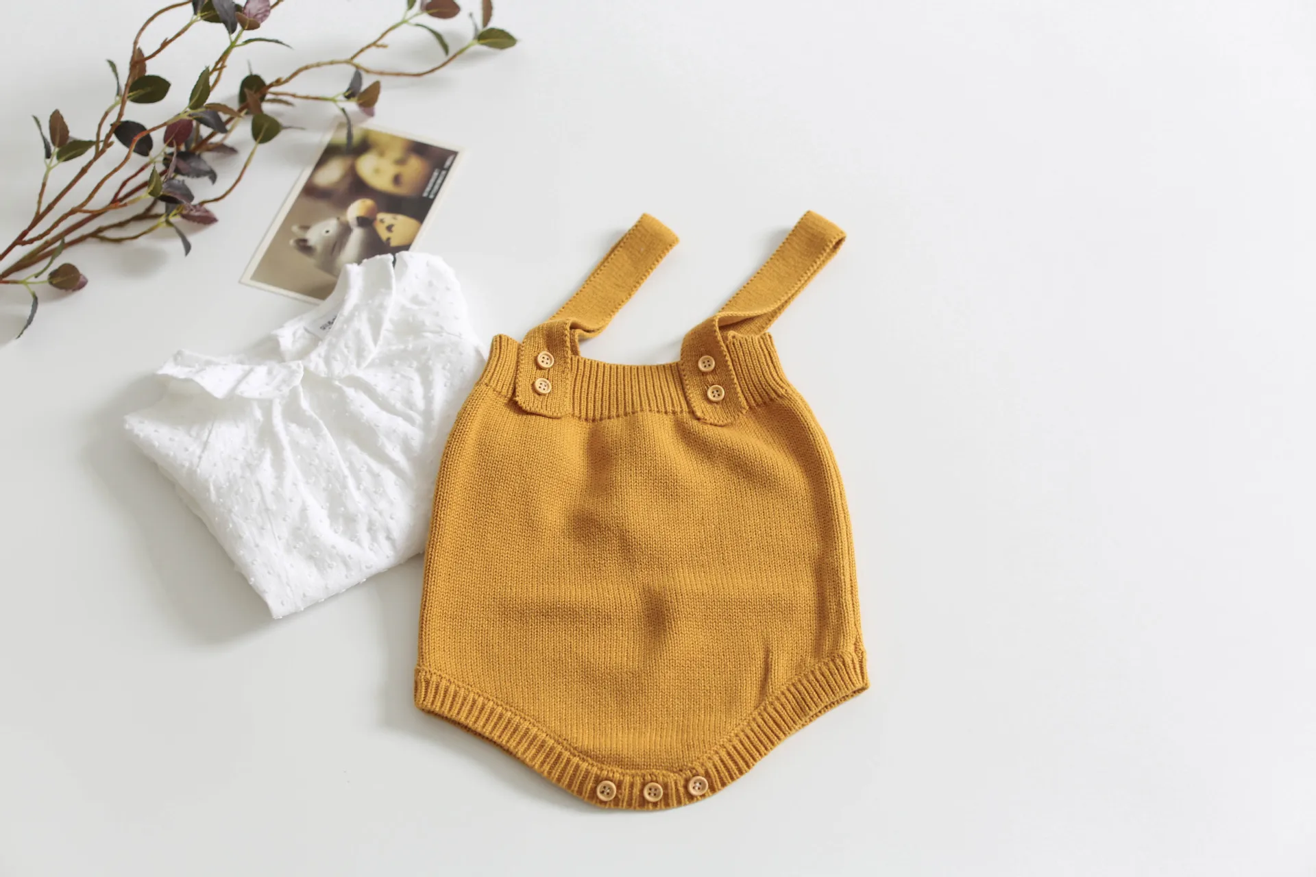 

Hot! New Baby Knitted Jumpsuit Baby Boys Clothing Baby Girl Infant Sleeveless rompers For Boys 0-24M