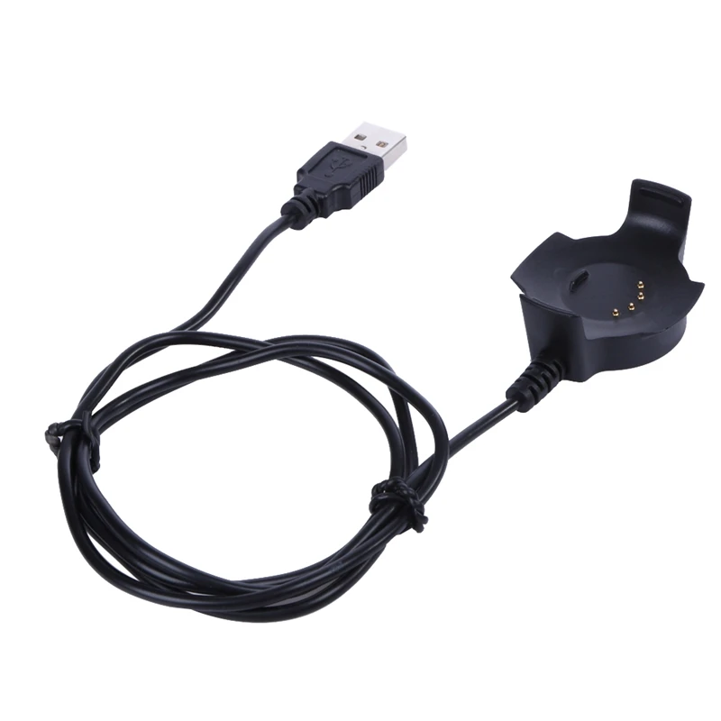 Черное зарядное устройство с USB-кабелем для зарядки и передачи данных 5 В/300 мА