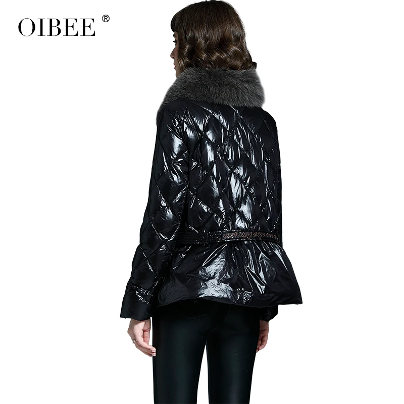 Fashion Trend Warm Fur collar Super Hot Pocket Long Sleeves Overcoat Female Plus Size short Women's Winter Puffer Down Jacket