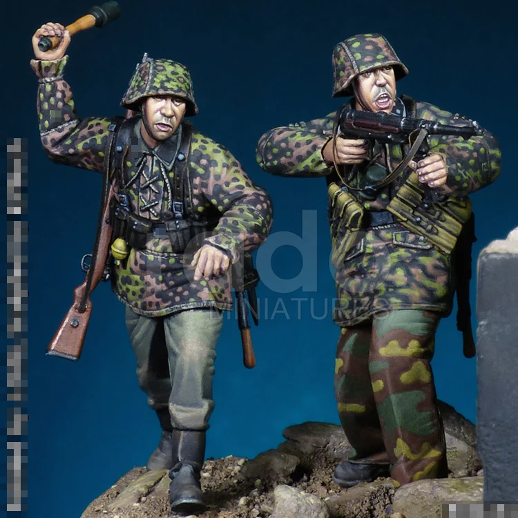 

Модель из смолы 1/35, фигурка солдатика GK, солдаты-гранаты и боевые патроны, несобранный и Неокрашенный набор