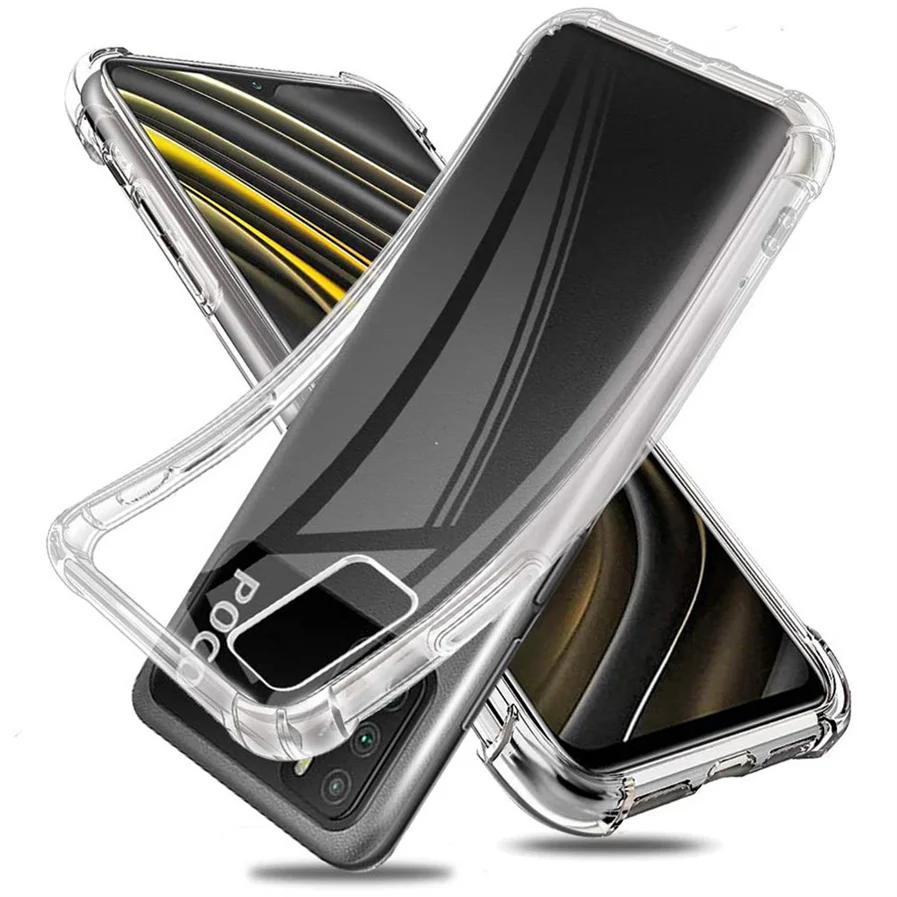

For Poco M3 Case, Poco M3 Phone Cases Poco M3 Pro 5G Mi Poco X3 NFC Shockproof Silicone Cover Pocophone M3 Xiaomi Poco M 3 Case