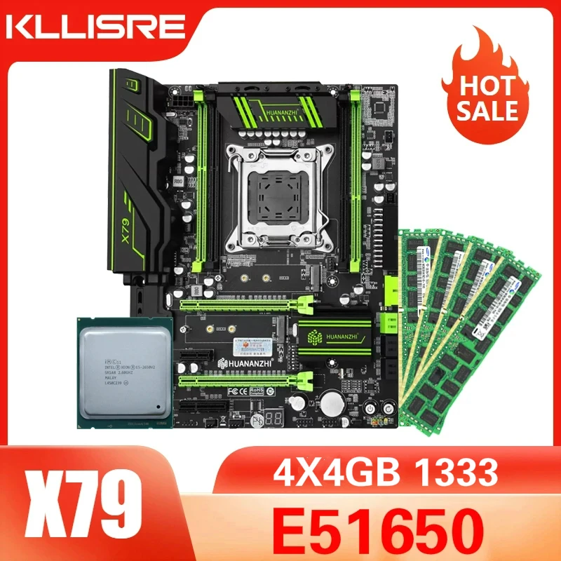 Комплект материнской платы X79 LGA 2011 Xeon E5 1650 4 шт. Гб 1333 МГц память ECC REG|Материнские