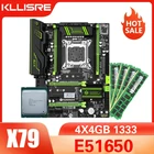Комплект из материнской платы X79, LGA 2011, Xeon E5 1650, 4 шт., 4 Гб, 1333 МГц, память ECC REG