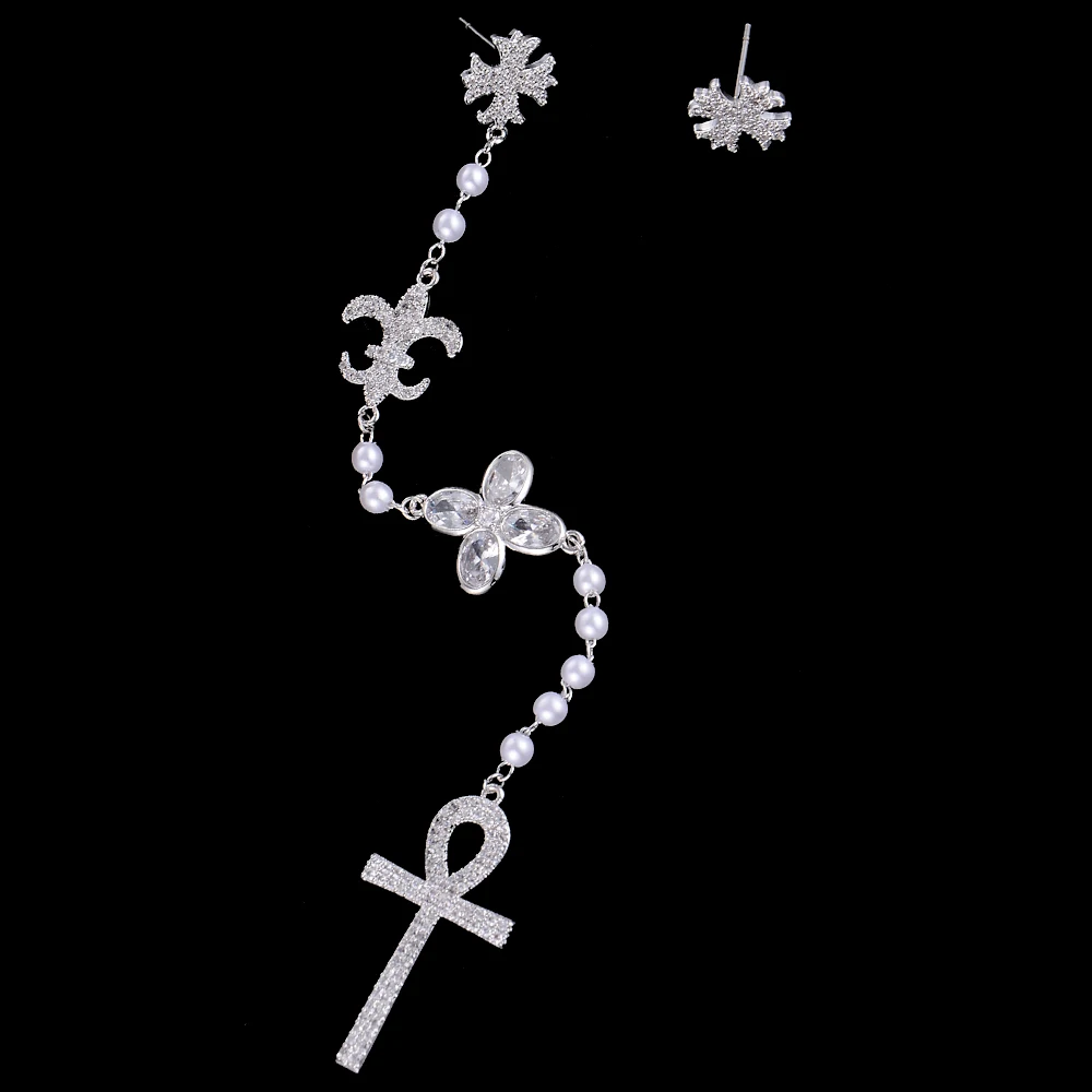 Модные Асимметричные Длинные висячие серьги Kellybola в форме цветка с кисточками